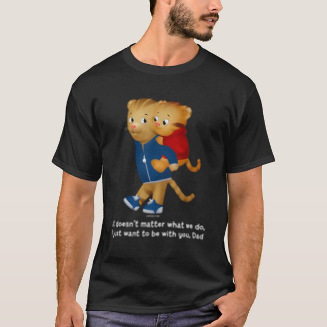 Daniel and Vater Tiger Dark T-Shirt (Vorderseite)
