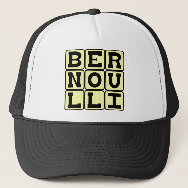 Daniel Bernoulli vom Bernoulli-Prinzip Truckerkappe (Vorderseite)