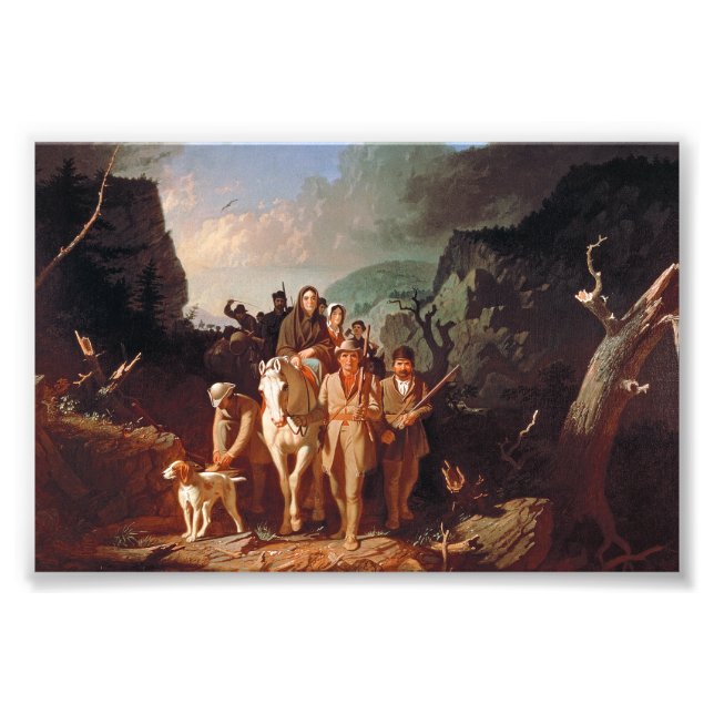 Daniel Boone begleitet Siedler Fotodruck (Vorne)