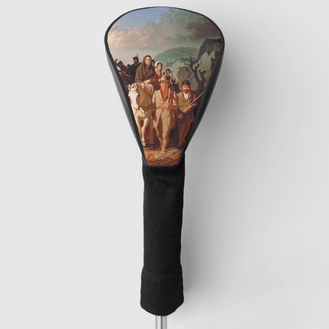 Daniel Boone begleitet Siedler Golf Headcover (Vorderseite)
