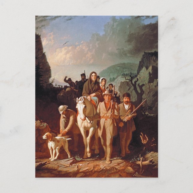 Daniel Boone begleitet Siedler Postkarte (Vorderseite)
