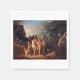 Daniel Boone eskortiert Siedler Serviette