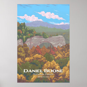 Daniel-Boone-Nationalforst-Reiseplakat Poster