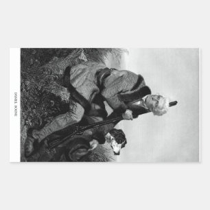 Daniel Boone Rechteckiger Aufkleber