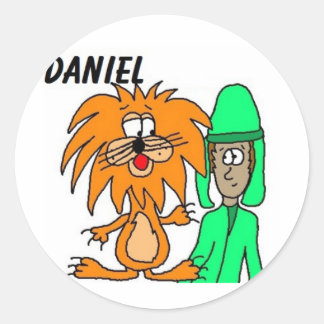 Daniel dans les autocollants du repaire du lion