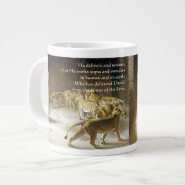 Daniel im Lions Den Bible Art Scripture Jumbo-Tasse