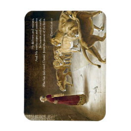 Daniel im Lions Den Bible Art Scripture Magnet