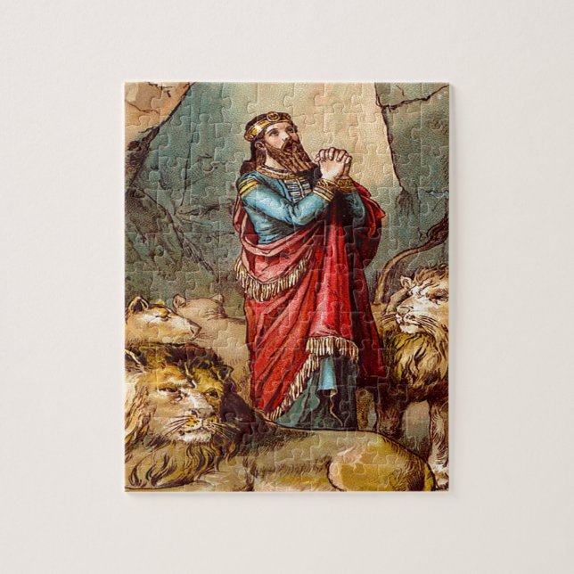 Daniel im Löwe ` s Höhle Puzzlespiel-Entwurf 2 (Vertikal)