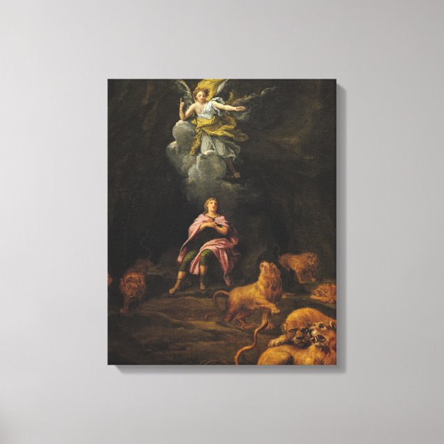 Daniel in den Den Lions Leinwanddruck (Vorderseite)
