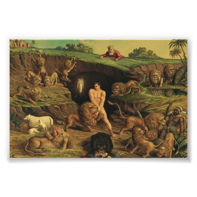 Daniel in den Lions' Den Fotodruck (Vorne)