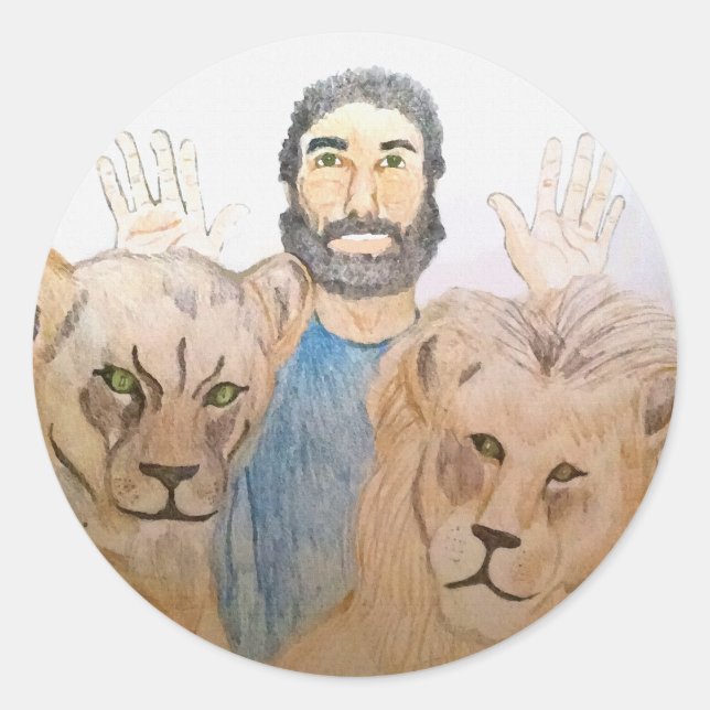 Daniel in den Lions' Den II Stickers (Vorderseite)