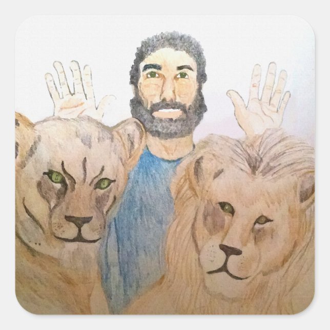 Daniel in den Lions' Den II Stickers (Vorderseite)