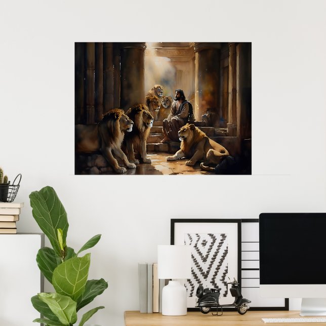Daniel in den Lions Den Poster (Heimbüro)