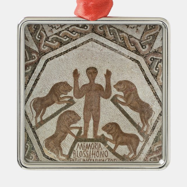 Daniel in der Höhle der Löwen Silbernes Ornament (Vorne)