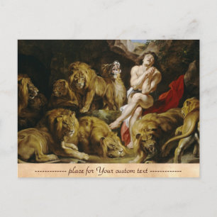 Daniel in der Löwenfarbe Den Peter Paul Rubens mal Postkarte