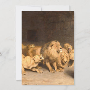 Daniel in der Löwengrube 1872 von Briton Riviere Einladung