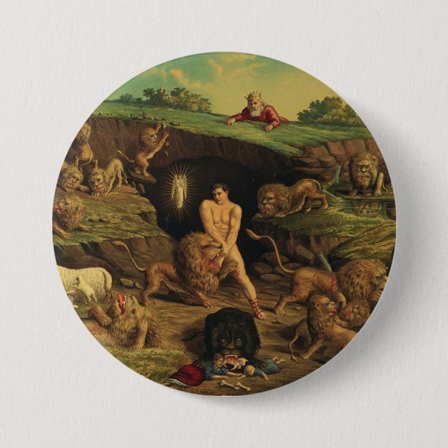 Daniel in der Löwengrube Button (Vorderseite)