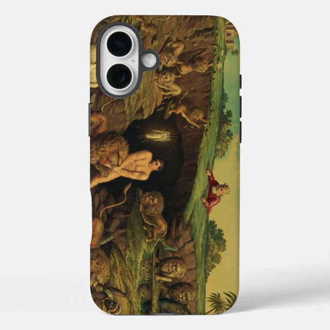 Daniel in der Löwengrube iPhone 16 Plus Hülle (Rückseite)