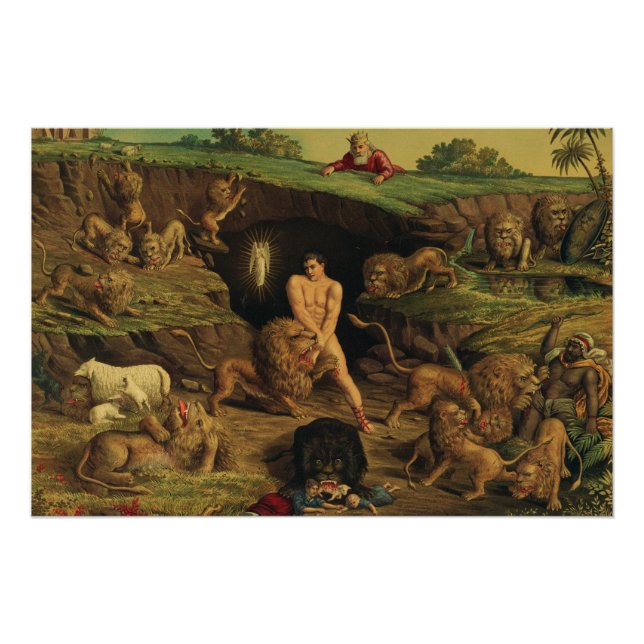 Daniel in der Löwengrube Poster (Vorderseite)