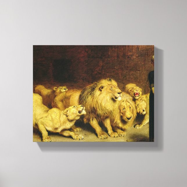 Daniel in the Lions' Den, 1872 von Briton Riviere Leinwanddruck (Vorderseite)