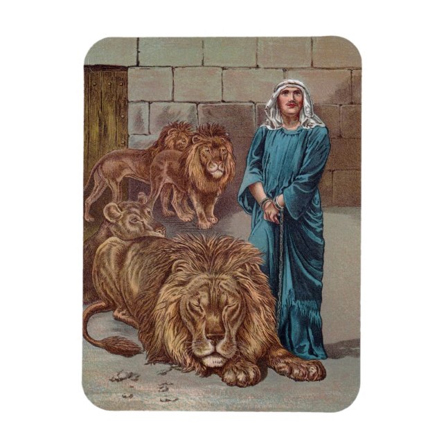 Daniel in the Lion's Den Magnet (Vertikal)