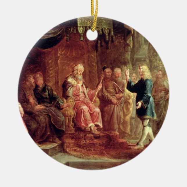 Daniel interpretiert Nebuchadnezzars ersten Traum Keramik Ornament (Vorne)