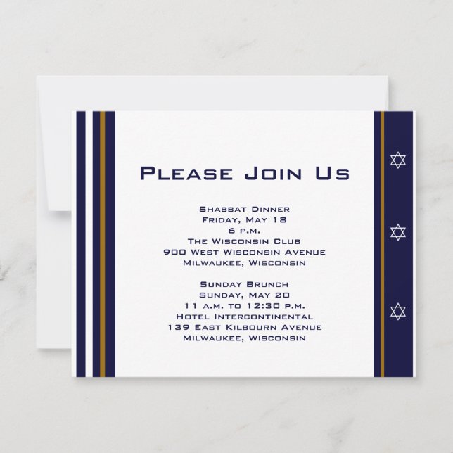 Daniel Jake Custom Event Card Einladung (Vorderseite)