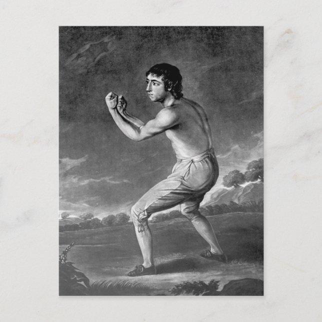 Daniel Mendoza, graviert von Henry Kinsbury, 1789 Postkarte (Vorderseite)