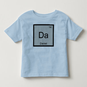 Daniel Name Chemie Element Periodensystem Kleinkind T-shirt