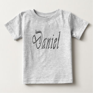 Daniel, Name, Logo, Baby's Gray T - Shirt