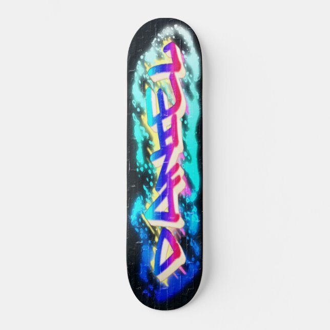 DANIEL Personalisiertes individuelles Graffiti-Ska Skateboard (Vorderseite)