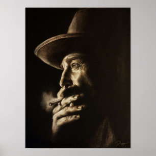 Daniel plainview Holzkohle Poster