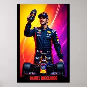 Daniel Ricciardo Formel-1-Rennmeister Poster