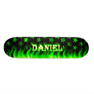 Daniel skateboard feu vert et feu design.