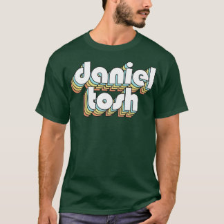 Daniel Tosh Retro Rainbow Typografie verblasster S T-Shirt