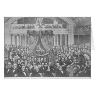 Daniel Webster spricht vor den Vereinigten Staaten