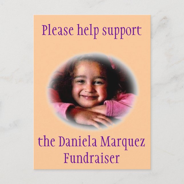 Daniela Fundraiser Postkarte (Vorderseite)