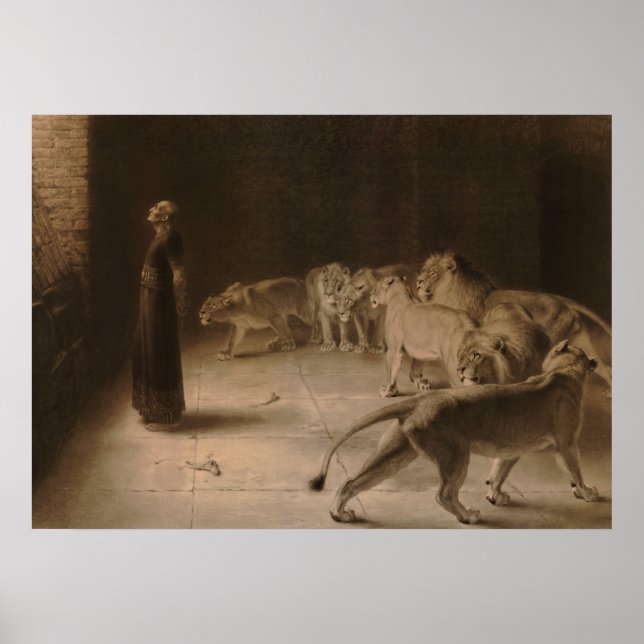Daniel's Antwort auf den König von Briton Riviere Poster (Vorne)