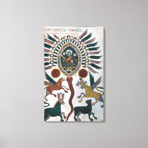 Daniels Vision von vier Tieren und von Gott Leinwanddruck