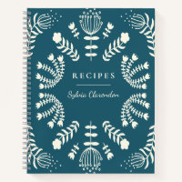 Dänisch Aquamarin Blue Folk Blume Personalisiert R