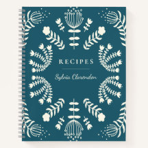 Dänisch Aquamarin Blue Folk Blume Personalisiert R
