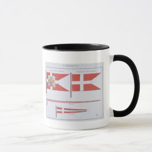 Dänisch kennzeichnet, von einem französischen Bu Tasse