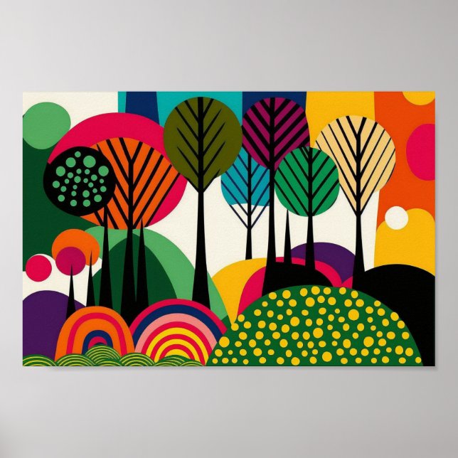 Dänisch-skandinavische Minimalistische Moderne Kun Poster (Vorne)