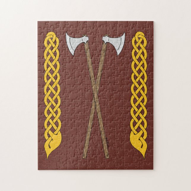 Dänisch/Wikingaketten überquert mit Kunstwerken (Vertikal)