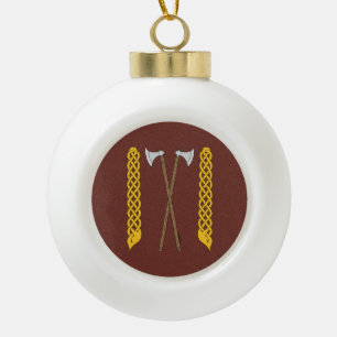 Dänisch/Wikingaketten überquert mit Kunstwerken Keramik Kugel-Ornament