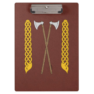 Dänisch/Wikingaketten überquert mit Kunstwerken Klemmbrett