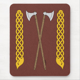Dänisch/Wikingaketten überquert mit Kunstwerken Mousepad