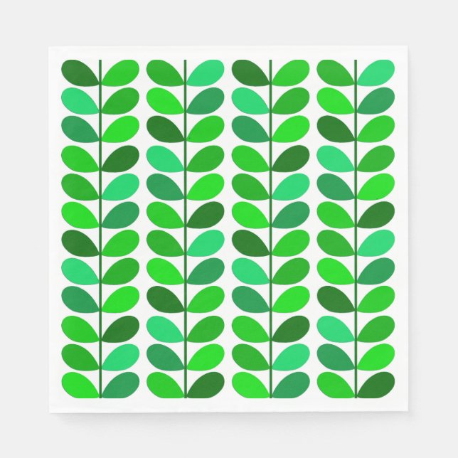 Dänische Blätter des Mittelalters, Smaragd und Lim Serviette (Vorderseite)