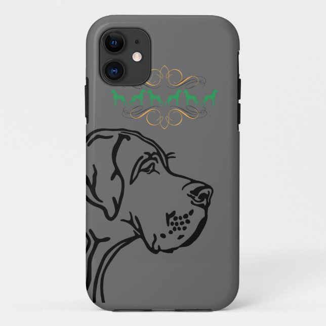 Dänische Dogge Hunde  Case-Mate iPhone Hülle (Rückseite)