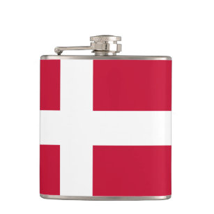 Dänische Flagge Flachmann